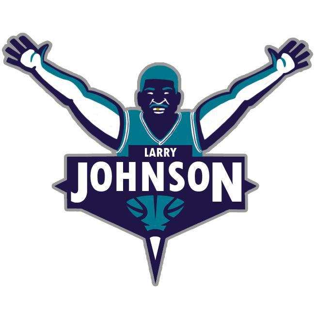 Charlotte Hornets Larry Johnson Logo DIY iron on transfer (heat transfer)